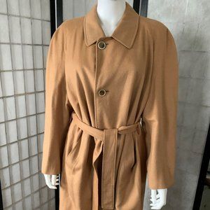 Brioni Italian Camel Colored Wool Coat